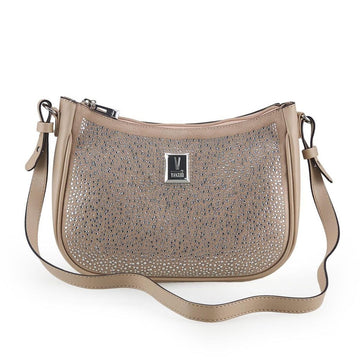 Vizzano 10040-1 Studded Shoulder Bag in Beige